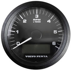 VOLVO PENTA/23715875/タコメーター/回転計/6000rpm/黒
